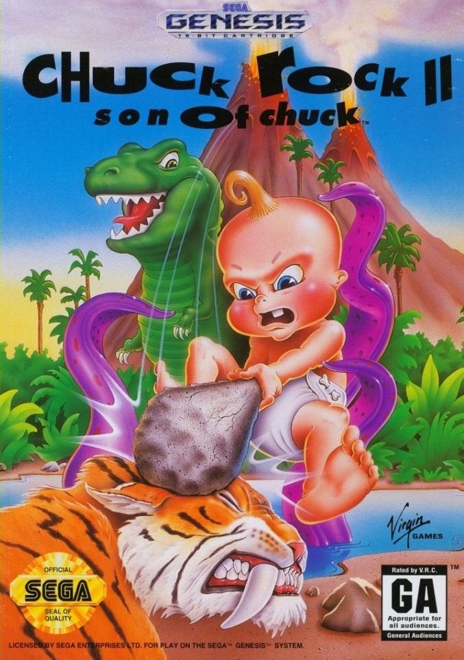 Chuck Rock II Son of Chuck - Sega Genesis