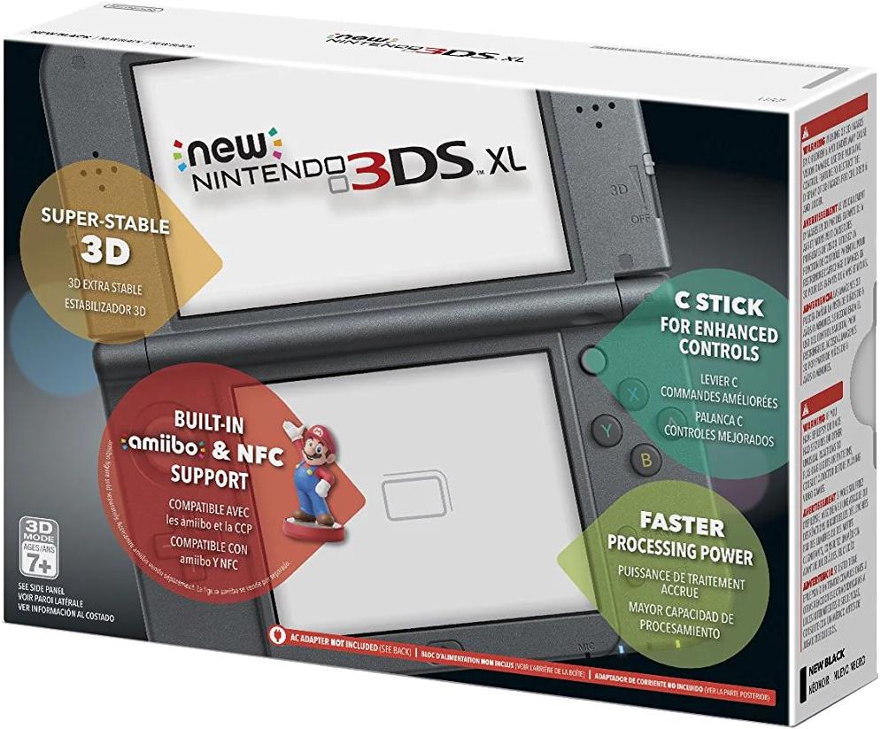 New Nintendo 3DS XL Black - Nintendo 3DS