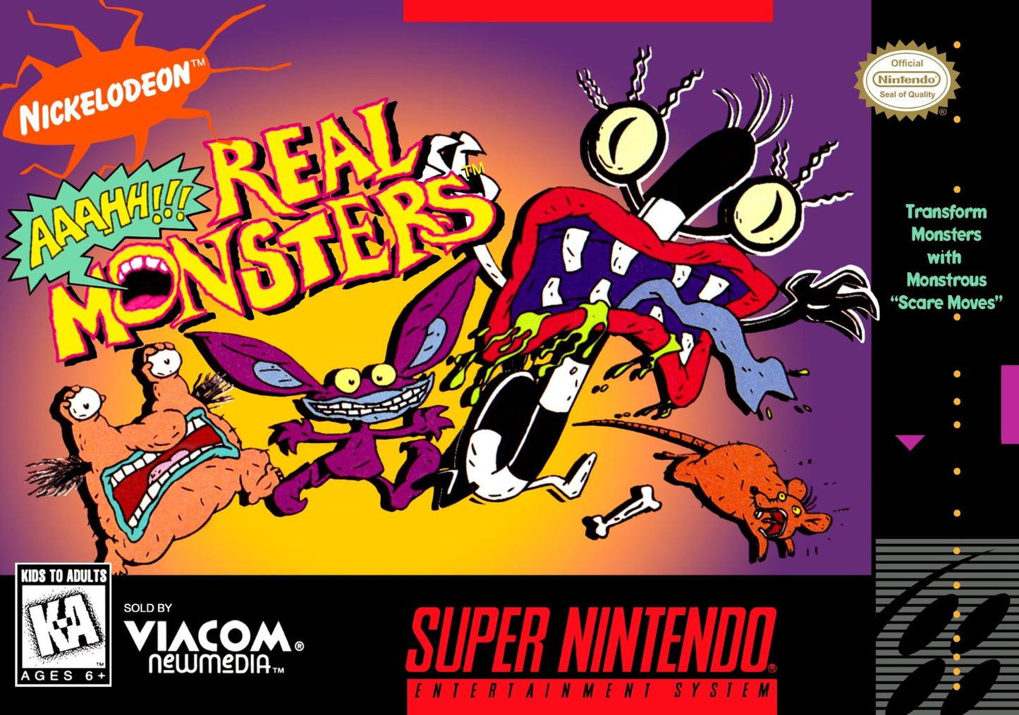 AAAHH Real Monsters - Super Nintendo