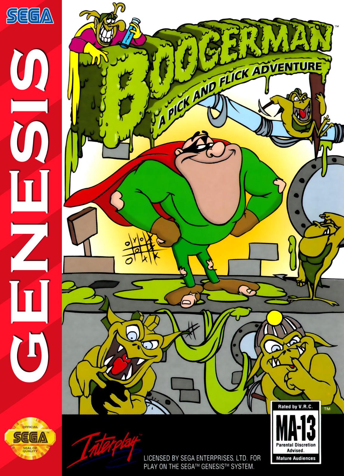 Boogerman A Pick and Flick Adventure - Sega Genesis