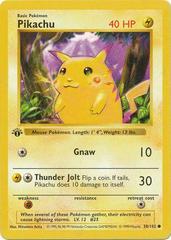 Pikachu [1st Edition Red Cheeks] #58 - Pokemon Base Set