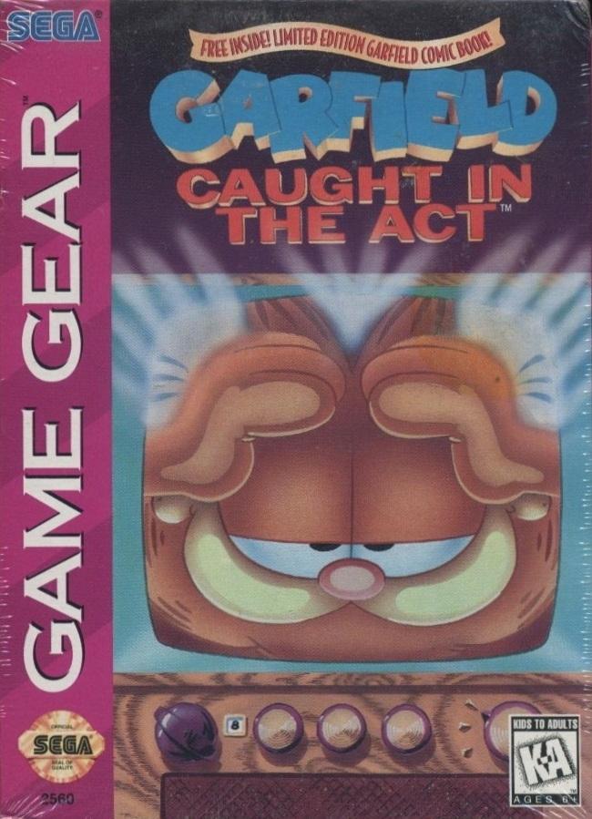 Midwest Retro - Garfield Caught in the Act - Video Game - Sega Game Gear