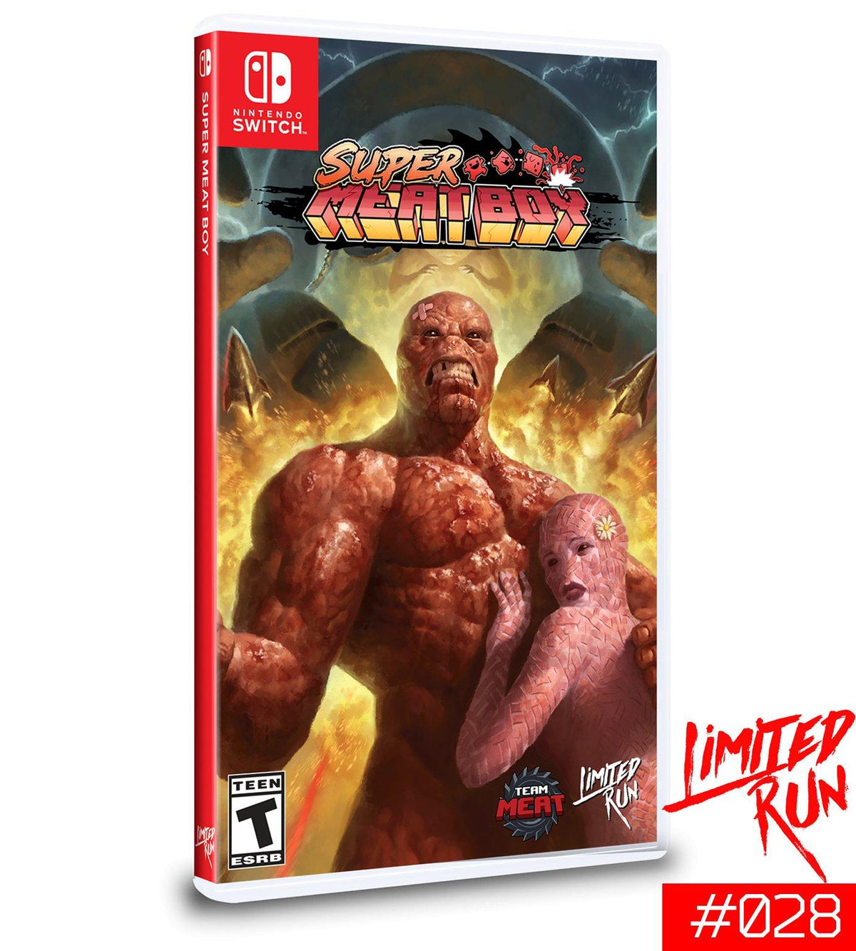 Midwest Retro - Super Meat Boy - Video Game - Nintendo Switch