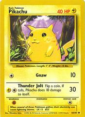 Pikachu #58 - Pokemon Base Set