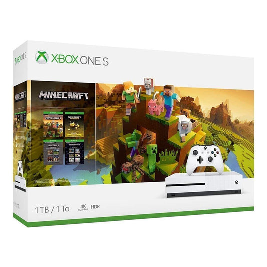 Xbox One S 1TB White Console [Minecraft Bundle] - Xbox One