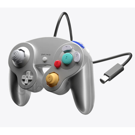 XYAB SILVER GAMECUBE CONTROLLER - GAMECUBE